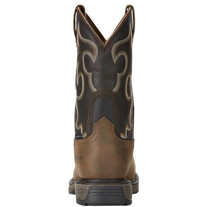 Ariat Men's WorkHog 11" Wide Sqr Comp Toe WP 400g Western Work Boot - 10018555 - Image 3