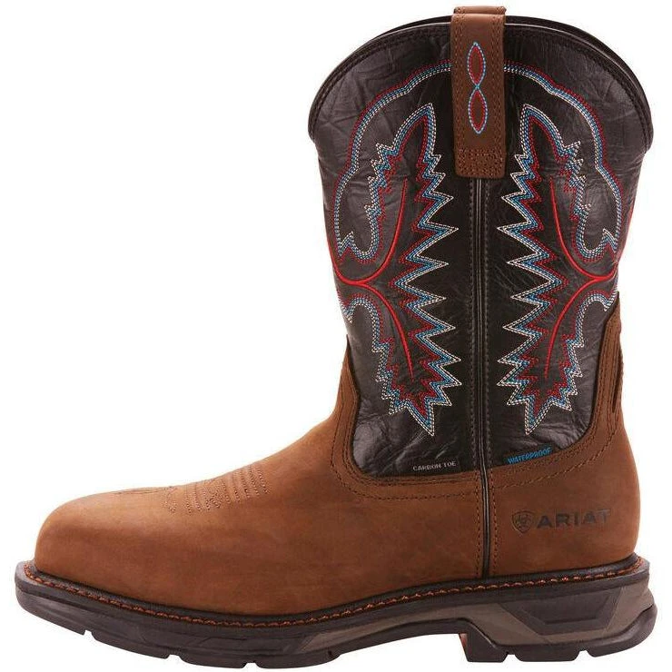 Ariat Men's WorkHog XT 11" Carbon Toe WP Western Work Boot - Brown - 10024968 - Image 2