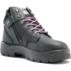 Steel Blue Women's Parkes 3.7" WP Steel Toe Lace Up Work Boot - Black - 812898