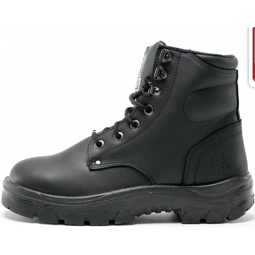 Steel Blue Men's Argyle 6" WP Steel Side Zip Work Boot - Black - 810951 - Image 4