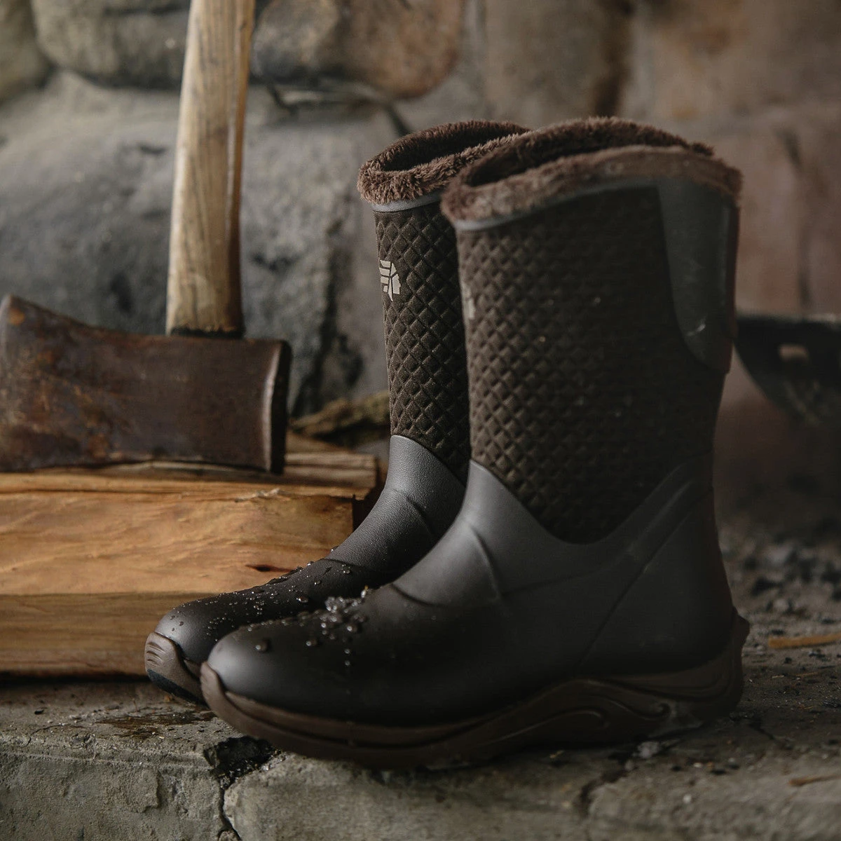 Lacrosse Women's Alpha Cozy 10" Soft Toe WP Rubber Boot - Brown - 656111 - Image 5