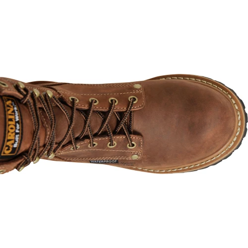 Carolina Women's Elm 8" Comp Toe WP Slip Resist Work Boot -Brown- CA1435 - Image 5