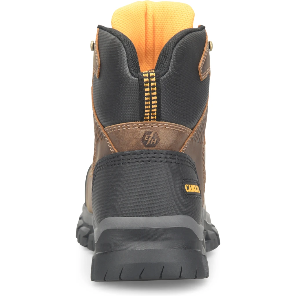 Carolina Men's Falcon 6" Steel Toe Lo WP Work Boot -Brown- CA3590 - Image 4