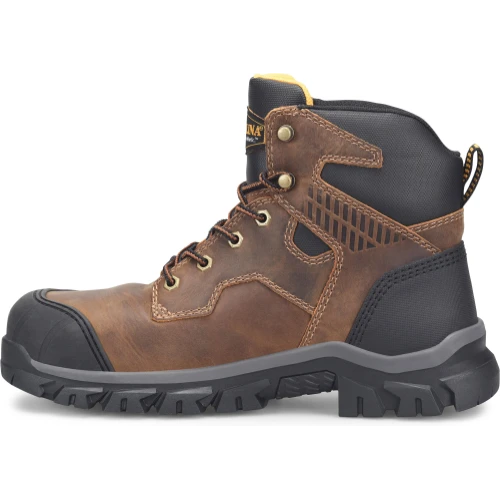 Carolina Men's Falcon 6" Steel Toe Lo WP Work Boot -Brown- CA3590 - Image 2