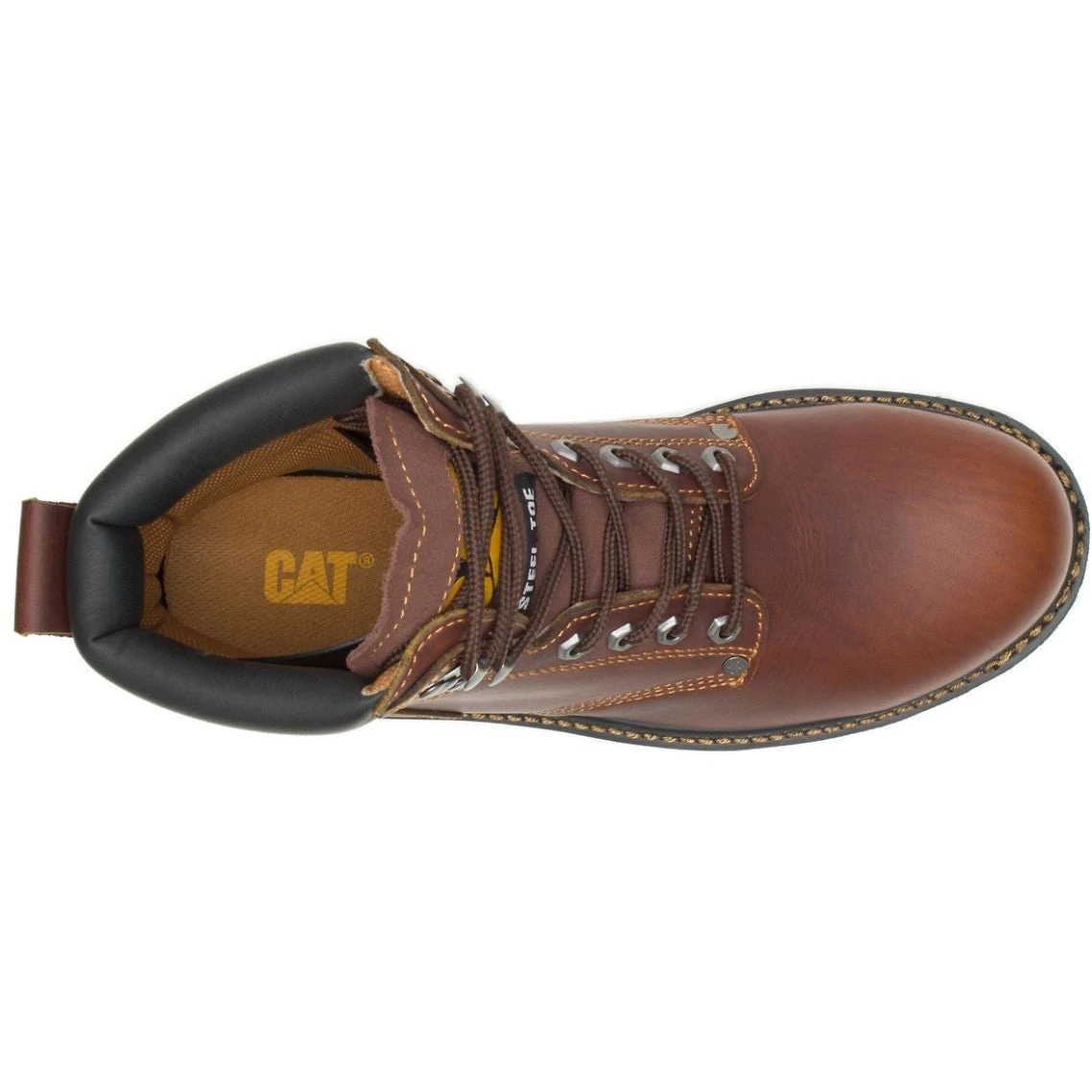 CAT Men's Second Shift Steel Toe Work Boot - Tan - P89817 - Image 4