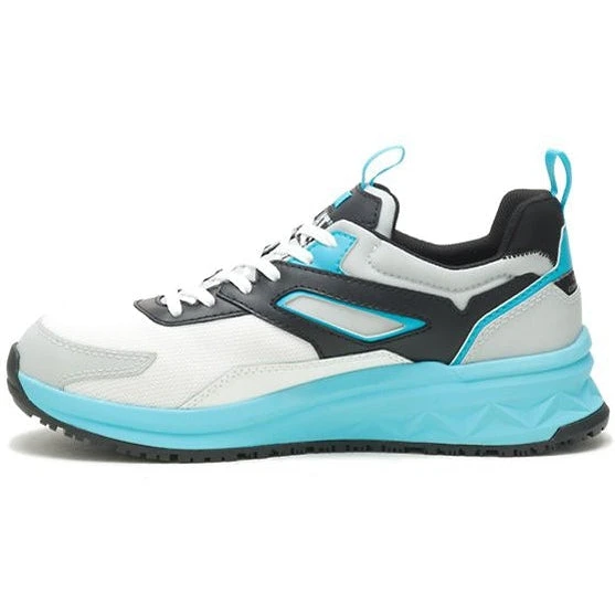 CAT Men's Streamline Runner CCT Slip Resist Work Shoe -White/Blue- P91492 - Image 3