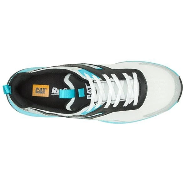 CAT Men's Streamline Runner CCT Slip Resist Work Shoe -White/Blue- P91492 - Image 6