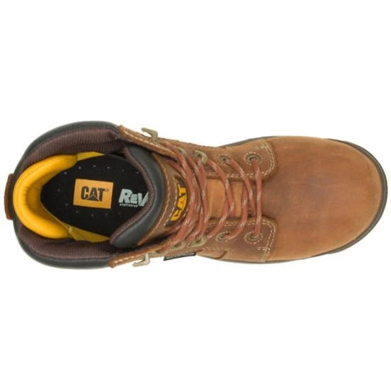 CAT Women's Resorption Waterproof Comp Toe Work Boot - Brown - P91392 - Image 5