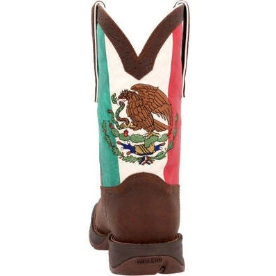 Durango Men's Rebel By Mexico Flag 11" ST Western Boot -Brown- DDB0430 - Image 5