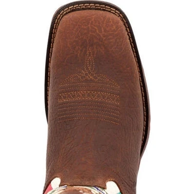 Durango Men's Rebel By Mexico Flag 11" ST Western Boot -Brown- DDB0430 - Image 6