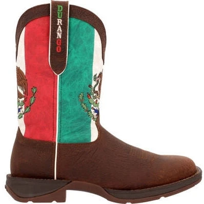 Durango Men's Rebel By Mexico Flag 11" ST Western Boot -Brown- DDB0430 - Image 2