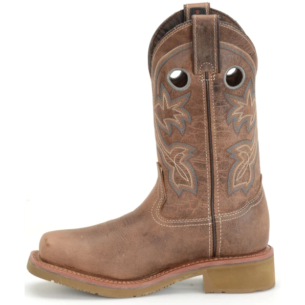 Double H Women's Haddie 11" Comp Toe Western Work Boot- Brown - DH2411 - Image 3