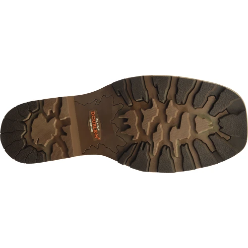 Double H Men's Abner 12" Sqr Toe WP Western Work Boot - Brown - DH4353 - Image 6