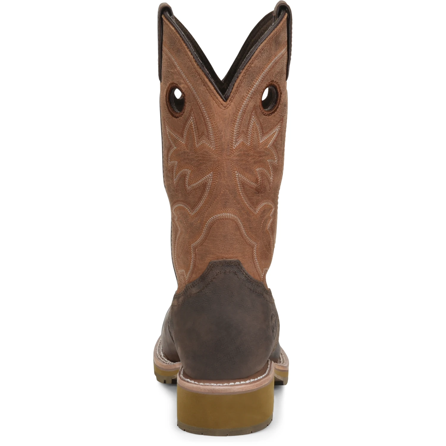 Double H Men's Abner 12" Comp Toe WP Western Work Boot- Brown - DH5353 - Image 2