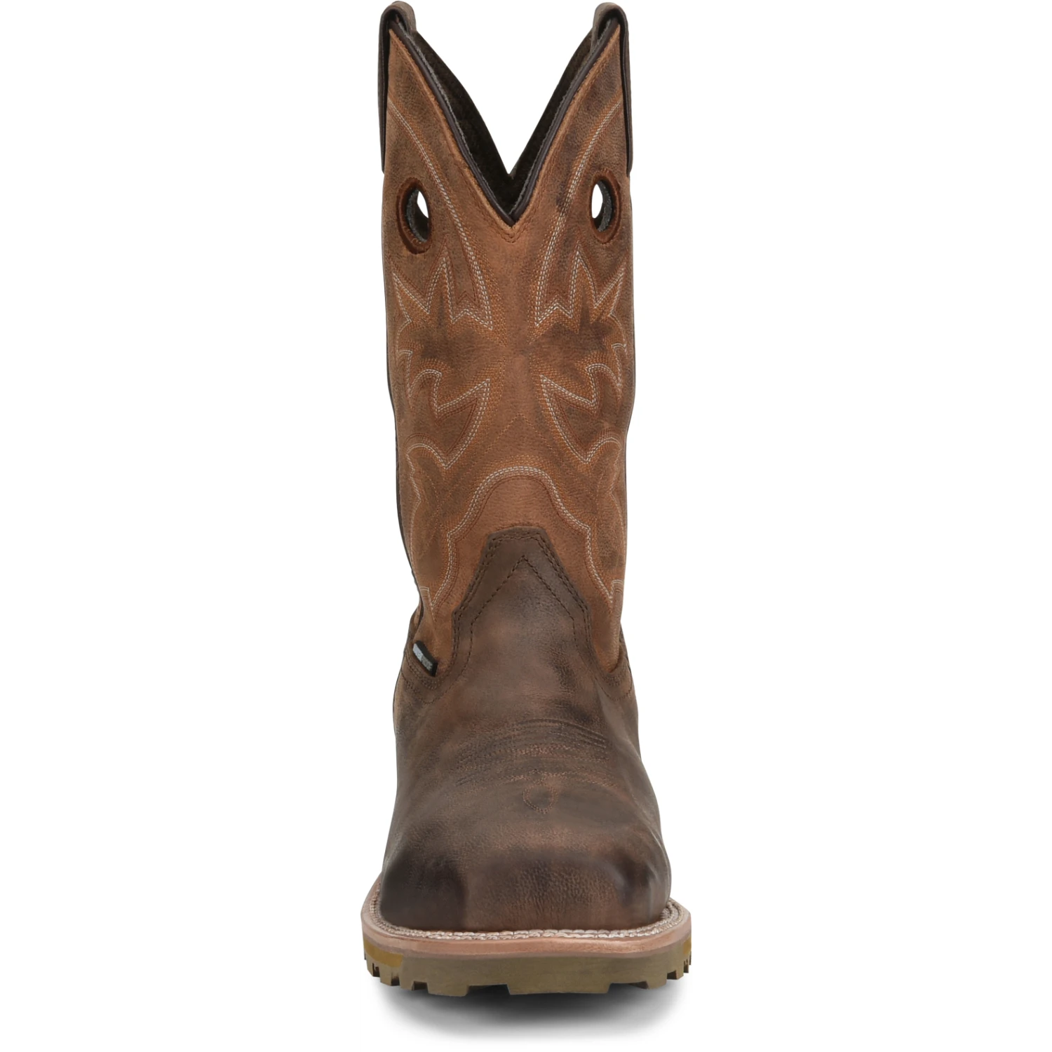 Double H Men's Abner 12" Comp Toe WP Western Work Boot- Brown - DH5353 - Image 4
