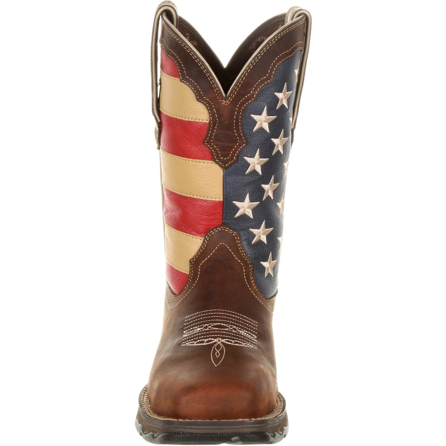 Durango Women's Lady Rebel 10" Steel Toe Patriotic Flag Work Boot - Image 2