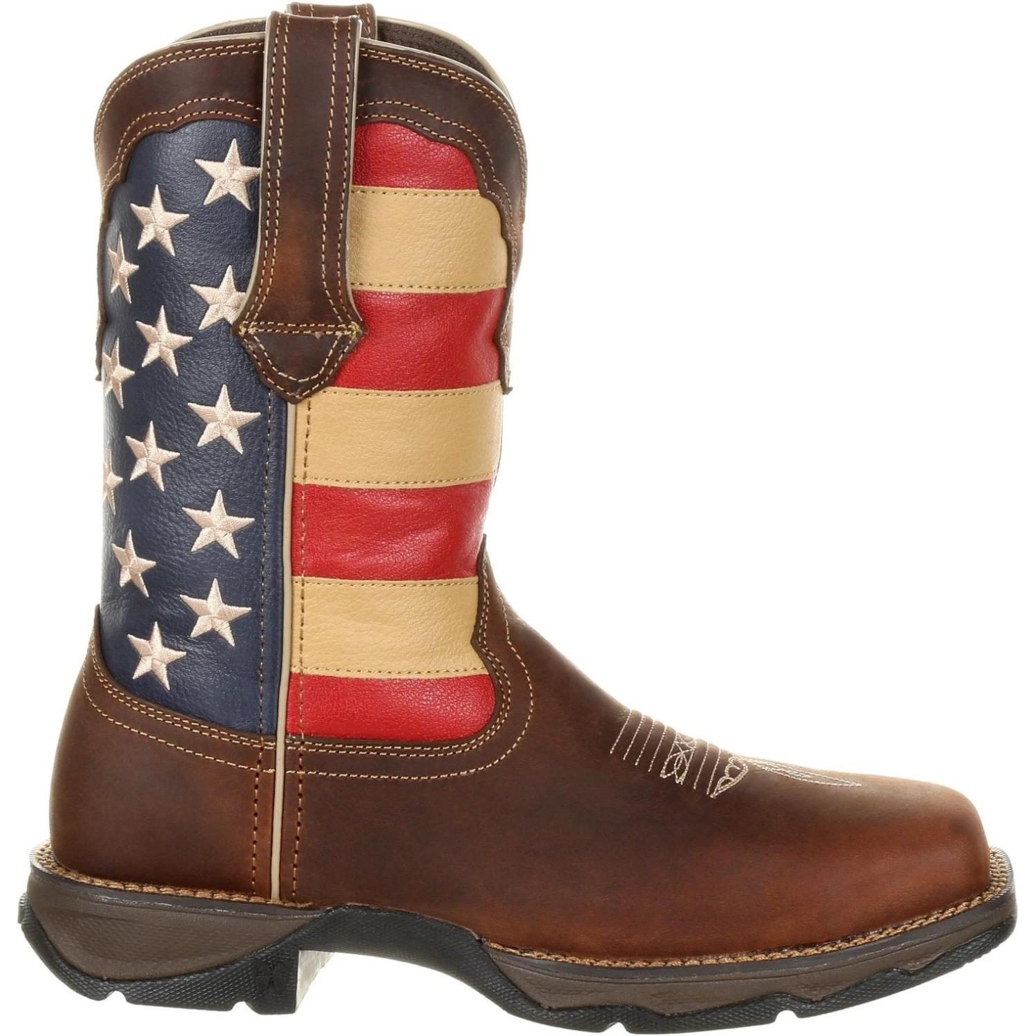 Durango Women's Lady Rebel 10" Steel Toe Patriotic Flag Work Boot - Image 5