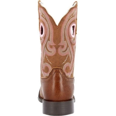 Durango Women's Westward 10" Square Toe Western Work Boot -Brown- DRD0445 - Image 5