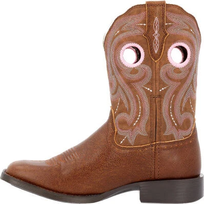 Durango Women's Westward 10" Square Toe Western Work Boot -Brown- DRD0445 - Image 3