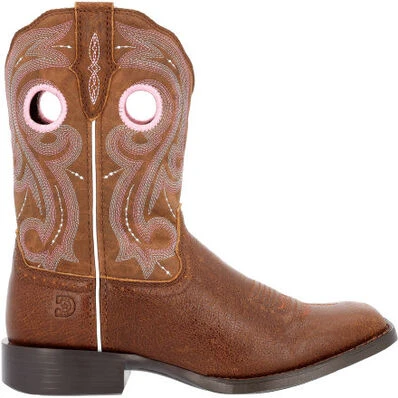 Durango Women's Westward 10" Square Toe Western Work Boot -Brown- DRD0445 - Image 2