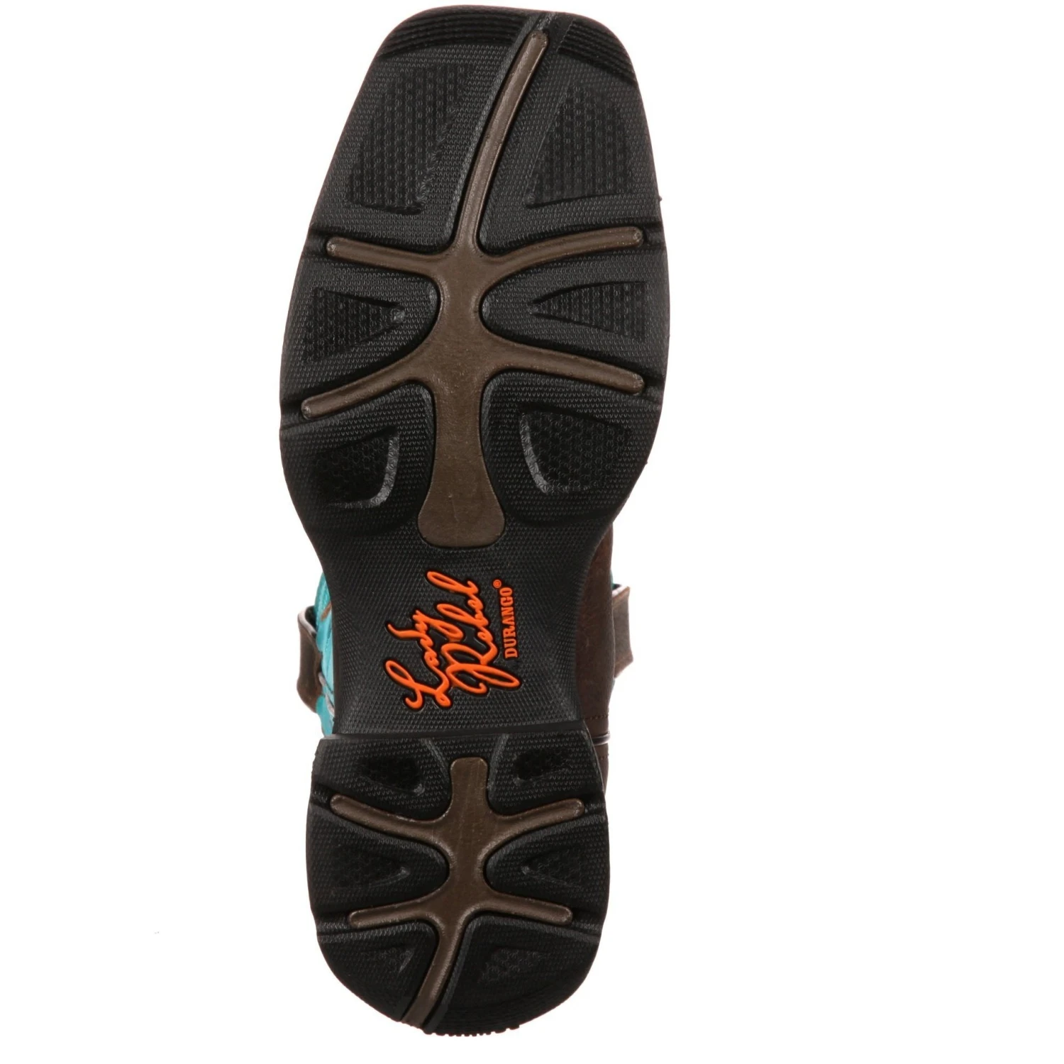 Durango Women's Lady Rebel 10" Steel Toe Western Boot- Brown - DWRD022 - Image 7