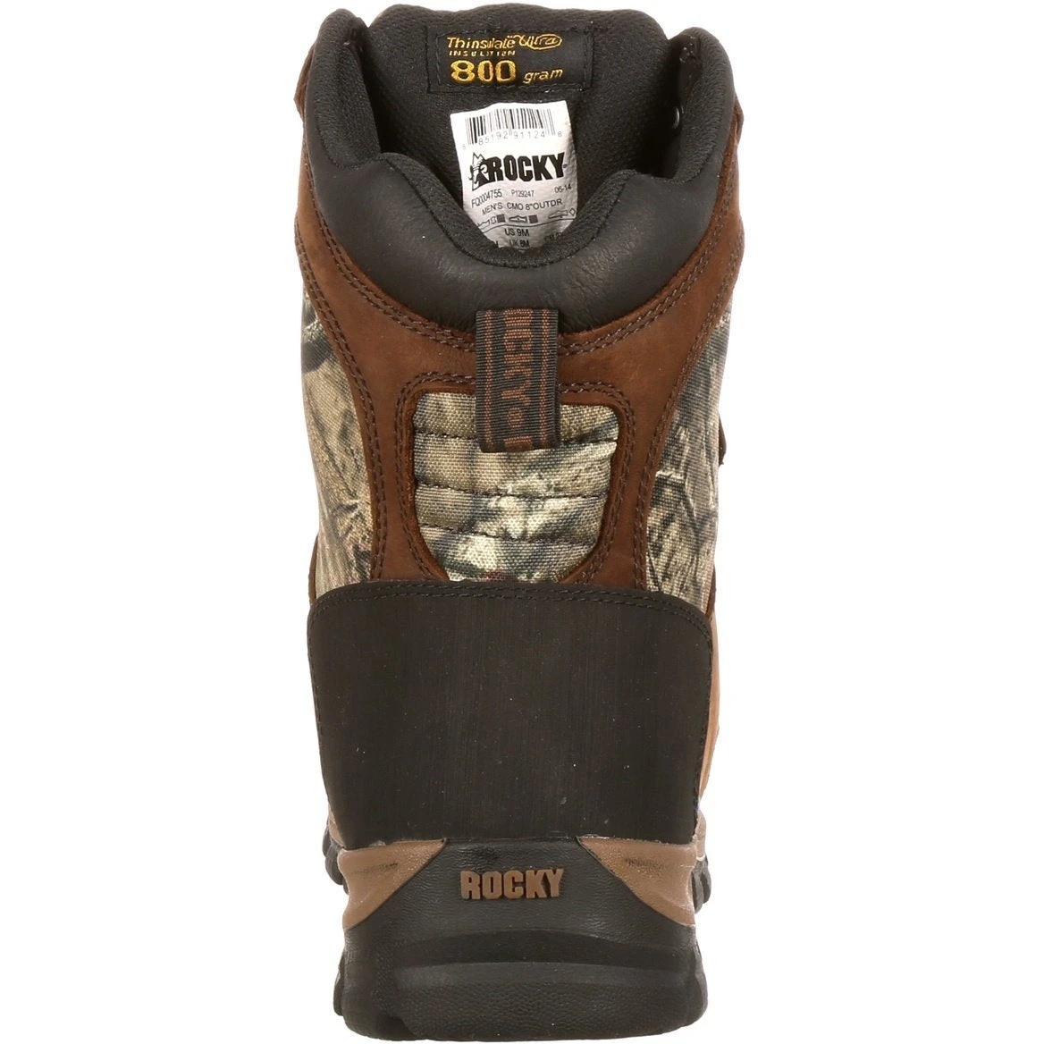 Rocky Men's Core 8" WP 800G Thinsulate Hunt Boot - Brown - FQ0004755 - Image 3