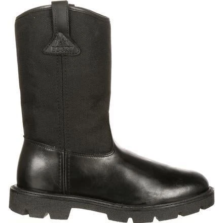 Rocky Men's Warden Pull-On Wellington Duty Boot - Black - FQ0006300 - Image 2