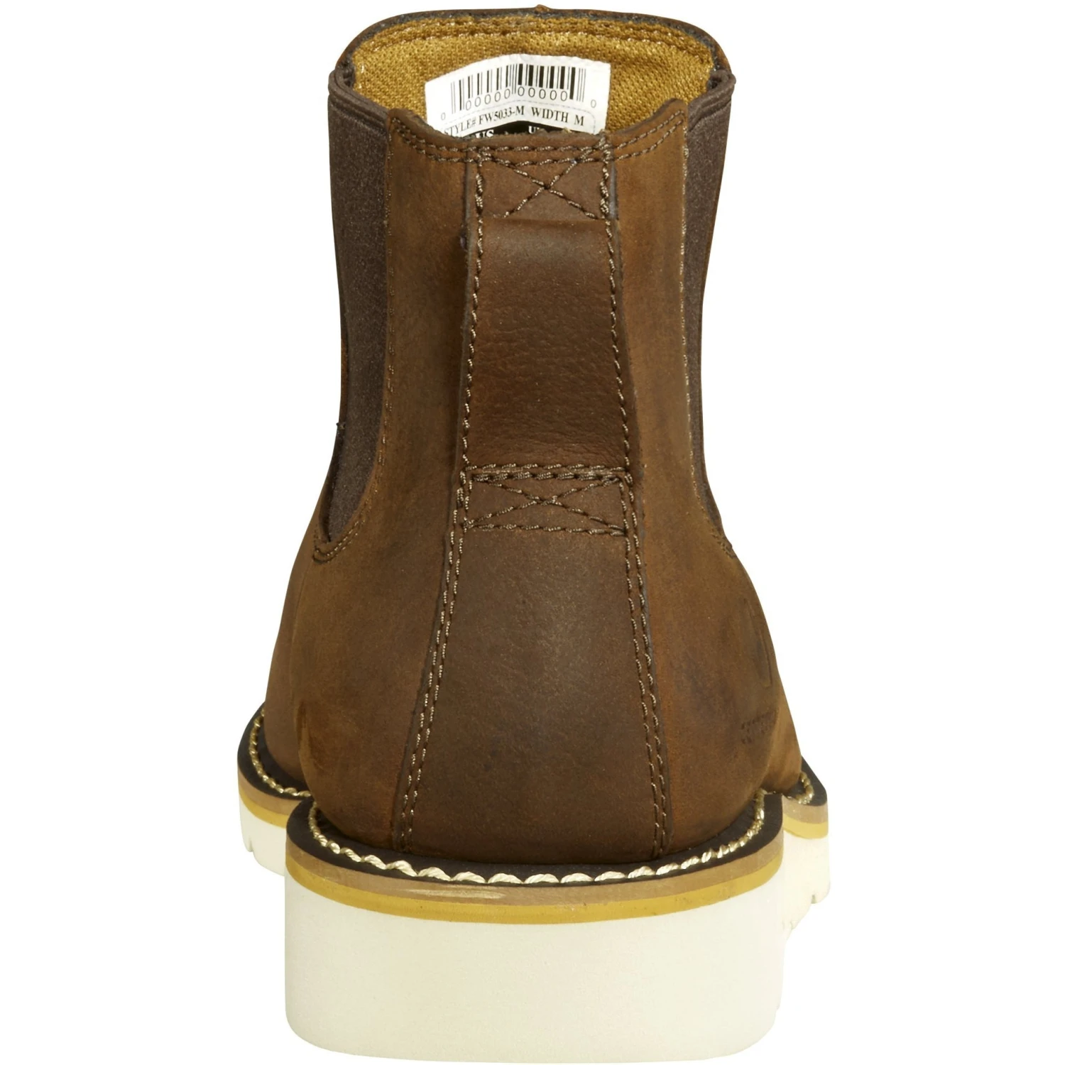 Carhartt Women's Chelsea 5" Soft Toe Wedge Work Boot- Brown - FW5025-W - Image 3