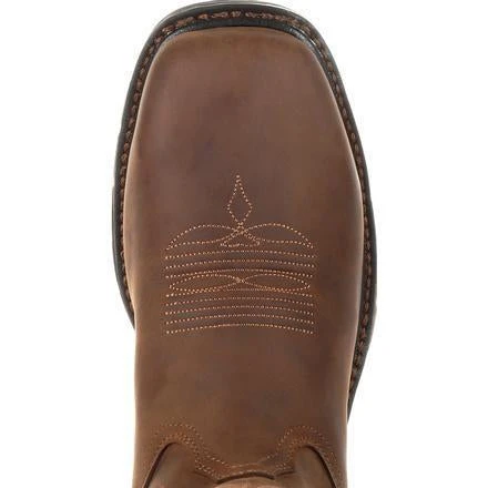 Georgia Men's Carbo-Tec LT 11" Stl Toe WP Western Boot -Brown- GB00264 - Image 6