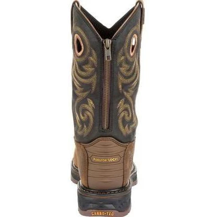 Georgia Men's Carbo-Tec LT 11" Stl Toe WP Western Boot -Brown- GB00267 - Image 6