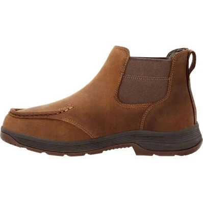 Georgia Men's Athens Superlyte WP Chelsea Work Boot -Brown- GB00548 - Image 3