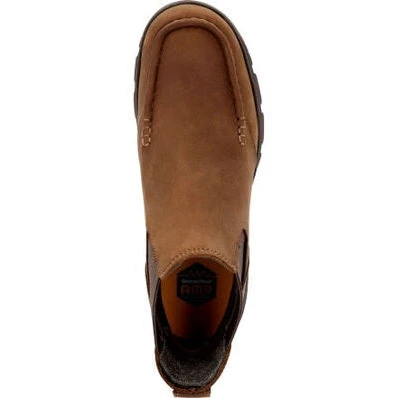 Georgia Men's Athens Superlyte WP Chelsea Work Boot -Brown- GB00548 - Image 6