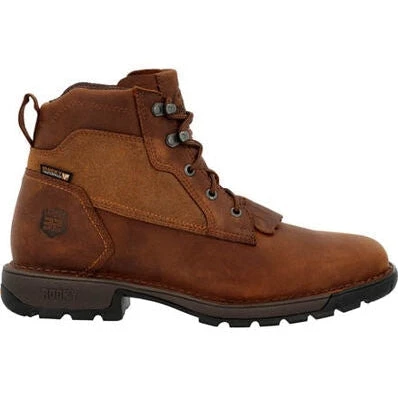 Rocky Men's Legacy 32 6" WP Slip Resist Western Lacer -Brown- RKW0382 - Image 2