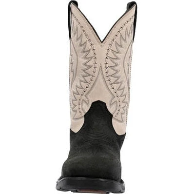 Rocky Men's Worksmart 11" WP Comp Toe Western Work Boot -Brown- RKW0385 - Image 5