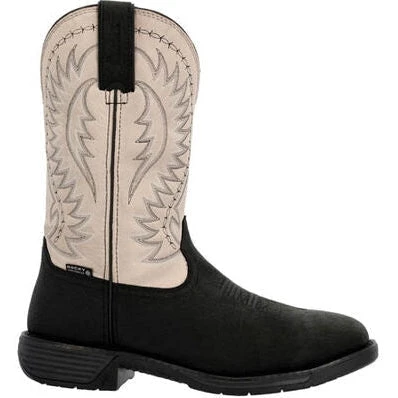 Rocky Men's Worksmart 11" WP Comp Toe Western Work Boot -Brown- RKW0385 - Image 2