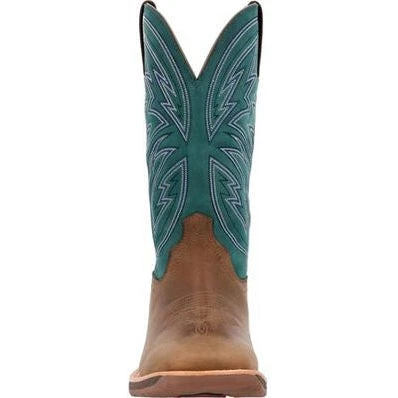 Rocky Men's Tall Oaks 12" ST Slip Resist Western Work Boot -Teal- RKW0406 - Image 4