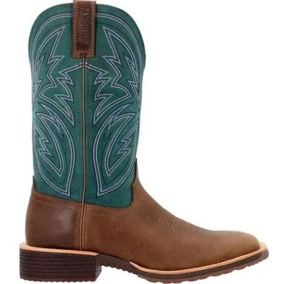 Rocky Men's Tall Oaks 12" ST Slip Resist Western Work Boot -Teal- RKW0406 - Image 2