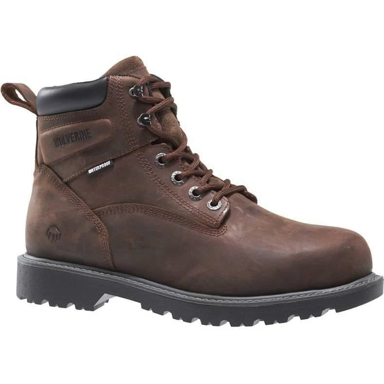 Wolverine Women's Floorhand Steel Toe WP Work Boot - Brown - W10696 - Image 3