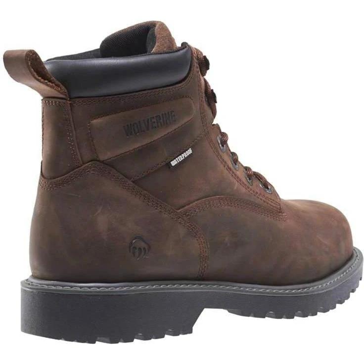Wolverine Women's Floorhand Steel Toe WP Work Boot - Brown - W10696 - Image 9