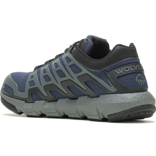 Wolverine Men's Rev Vent Durashocks Safety Toe Work Shoe -Navy- W211176 - Image 3