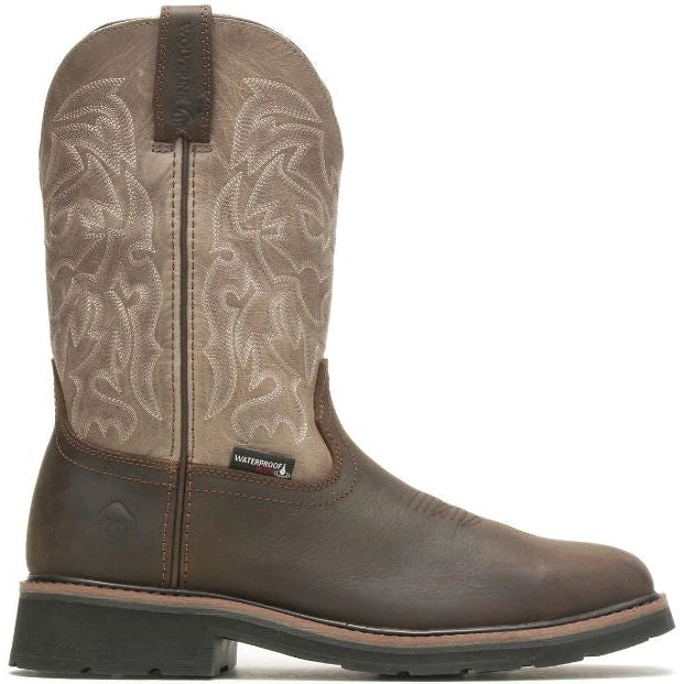 Wolverine Men's Rancher WP Wellington Steel Toe Work Boot Brown W221030 - Image 2