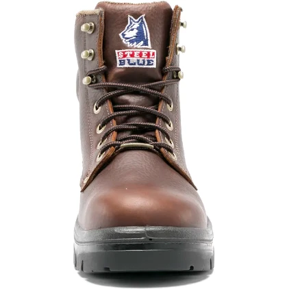Steel Blue Men's Argyle 6" Steel Toe Work Boot - Brown - 812952 - Image 6