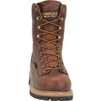 Carolina Men's Grind 8" WP Comp Toe Work Boot - Brown - CA5529 - Image 2