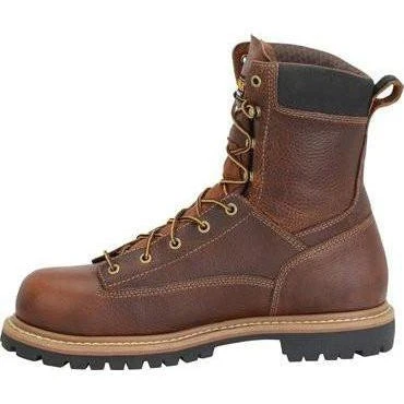 Carolina Men's Grind 8" WP Comp Toe Work Boot - Brown - CA5529 - Image 7
