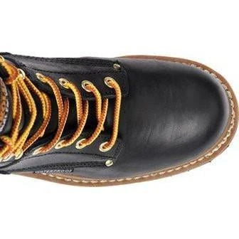 Carolina Women's Elm 8” WP Steel Toe Logger Work Boot - Black - CA1420 - Image 4