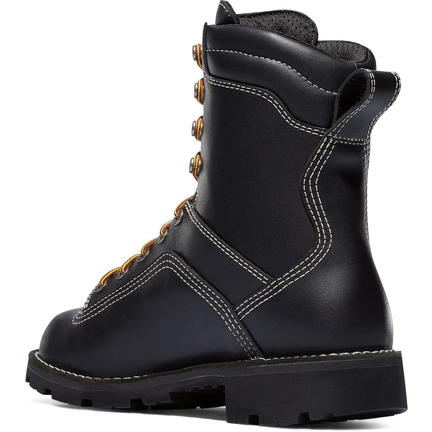 Danner Men's Quarry USA Made 8" Soft Toe WP Work Boot - Black - 17309 - Image 2