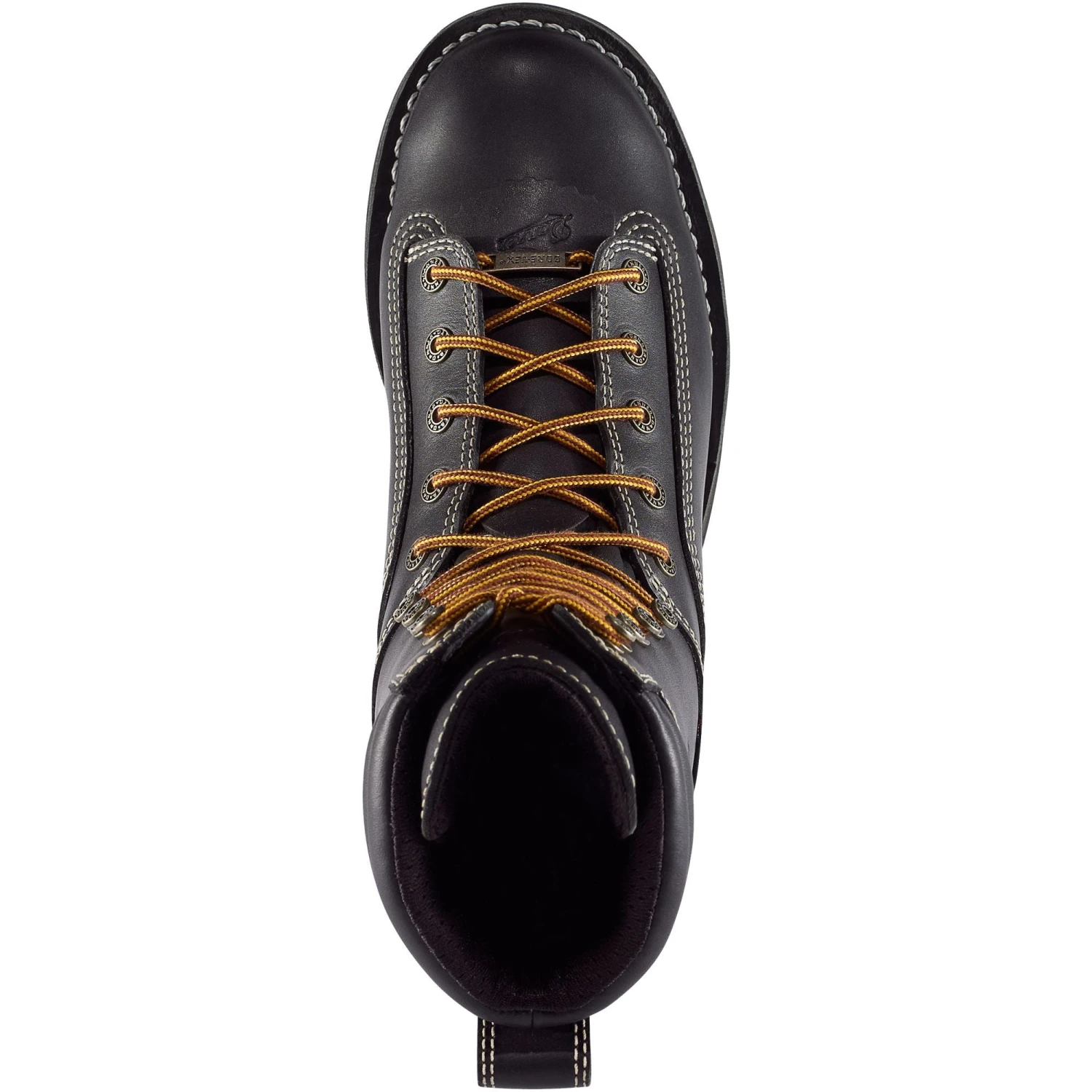 Danner Men's Quarry USA Made 8" Soft Toe WP Work Boot - Black - 17309 - Image 4