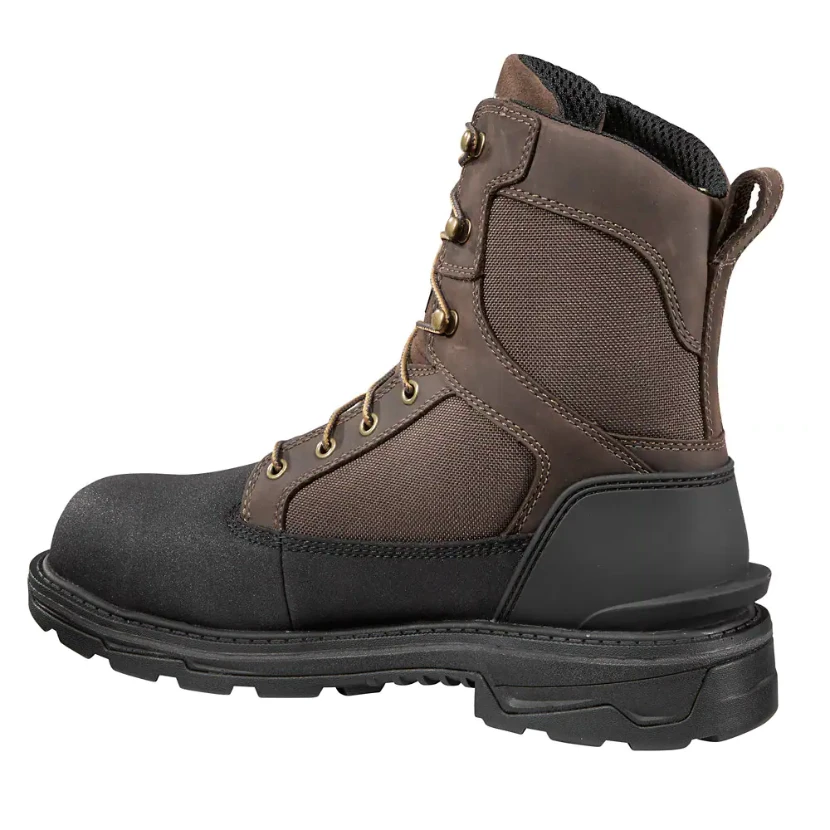 Carhartt Men's Ironwood 8" WP Alloy Toe Work Boot - Dark Brown - FT8509-M - Image 3