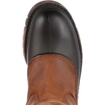 Georgia Men's Muddog Steel Toe Wellington WP Work Boot - Brown - G5594 - Image 3