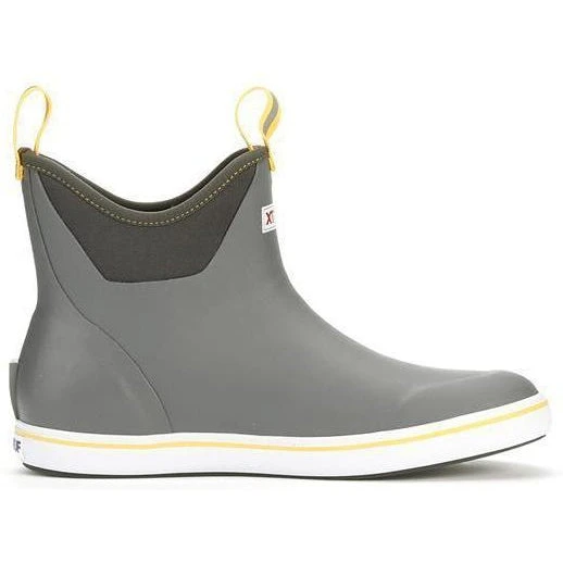 Xtratuf Men's 6" Ankle Deck Waterproof Boot - Gray / Yellow - 22735 - Image 2